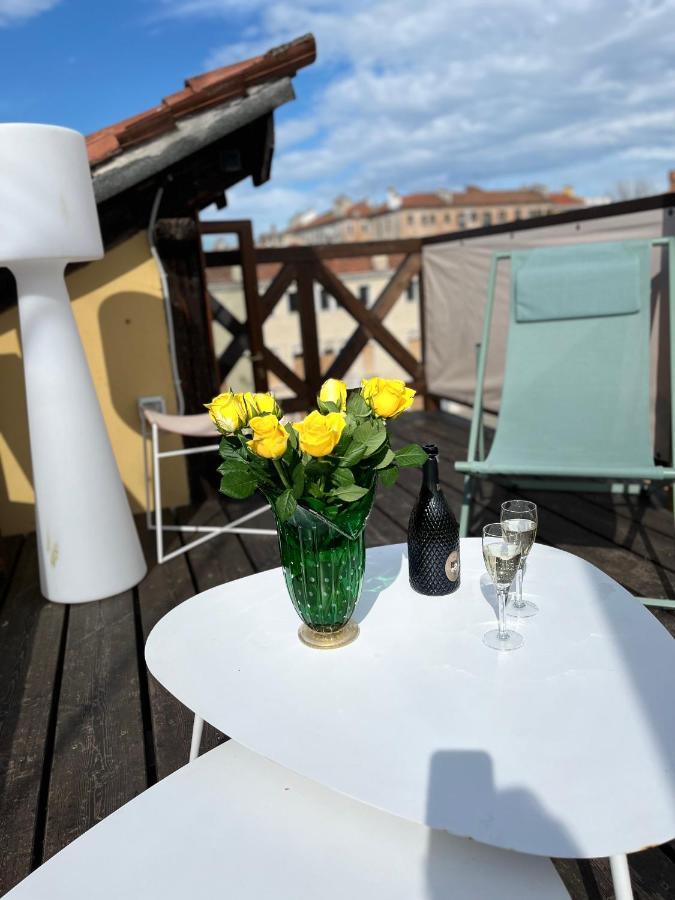 Casa Virginia Direct At The Canal Cannaregio With Own Roof Terrace Venedig Exteriör bild